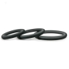 Hombre Snug Fit Thin Black Cock Ring 3 Pack