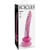 Icicles #86 Pink Glass Dong With Suction Cup Base