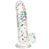 Naughty Bits I Love Dick Dildo Heart-Filled Confetti Clear Dong