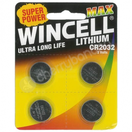 Wincell CR2032 Lithium Batteries 4 Pack