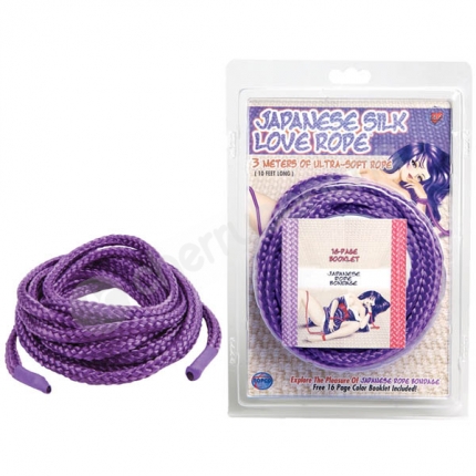 Japanese Silk Love Rope Purple 3m