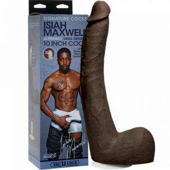 Signature Cocks Isiah Maxwell 10" Ultraskyn Penis Dildo With Vac-U-Lock Suction Cup