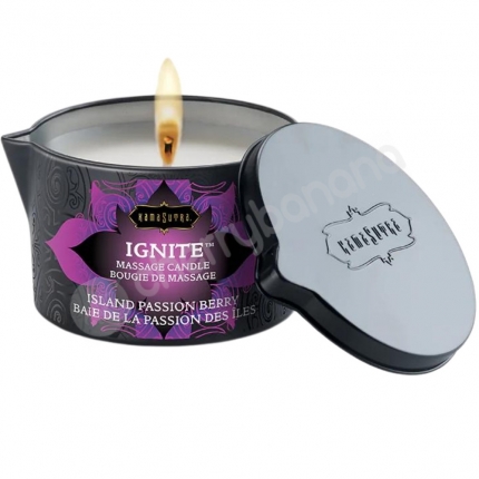 Kama Sutra Ignite Massage Oil Candle Island Passion Berry