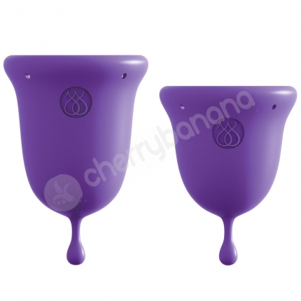 Jimmyjane Intimate Care Purple Menstrual Cups 2 Pack