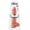 King Cock Flesh 12'' Cock With Balls