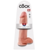 King Cock Flesh 12'' Cock With Balls