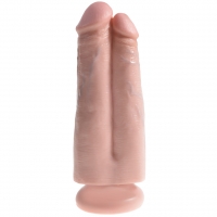 King Cock Flesh 7'' Two Cocks One Hole Dildo