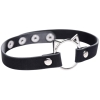 Master Series Kinky Kitty Ring Black Slim Choker Collar