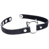 Master Series Kinky Kitty Ring Black Slim Choker Collar