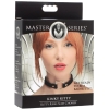 Master Series Kinky Kitty Ring Black Slim Choker Collar