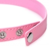 Master Series Kinky Kitty Ring Pink Slim Choker Collar