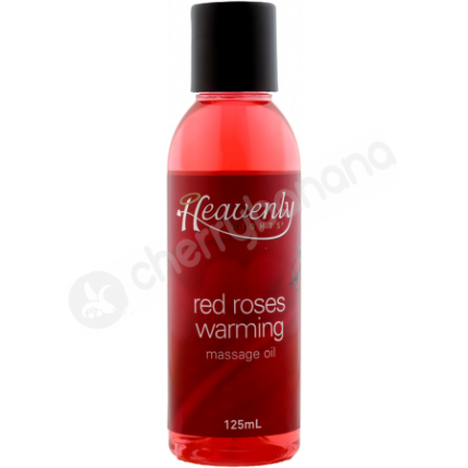 Heavenly Nights Red Roses Warming Massage Oil 125ml