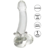 Calexotics Steel Beaded Large Clear Silicone Cock Ring