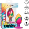 Calexotics Cheeky Large Tie-Dye 3" Silicone Butt Plug