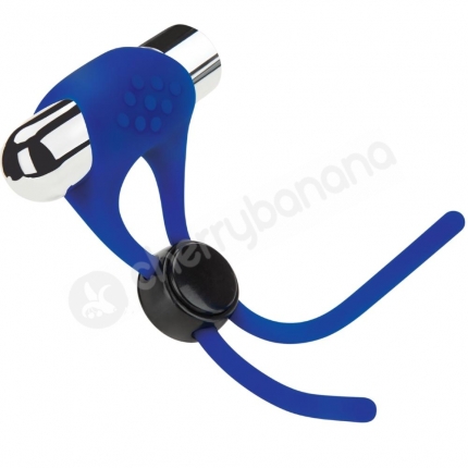 Zolo Rechargeable Blue Vibrating & Adjustable Cock Ring & Lasso Zolo Rechargeable Blue Vibrating & Adjustable Cock Ring & Lasso