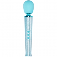 Le Wand Blue Petite Wand Massager All That Glimmers Gift Set 