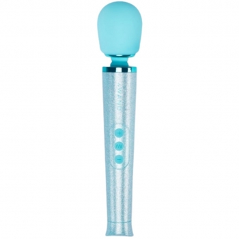 Le Wand Blue Petite Wand Massager All That Glimmers Gift Set 
