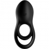 Satisfyer Legendary Duo Black Cock & Balls Vibrating Silicone Ring