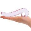 Glas Lick It 6" Pink Glass Curved Dildo With Pleasure Nubs