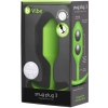 B-Vibe Snug Plug 3 Lime 5.1" Silicone Weighted Wearable Butt Plug