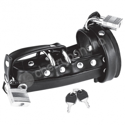 C&B Gear Gimp Cock Locking Chastity Sheath With Double Metal Cock Ring C&B Gear Gimp Cock Locking Chastity Sheath With Double Metal Cock Ring