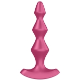 Satisfyer Lolli Plug 1 Red 5.7" Vibrating Silicone Anal Beads