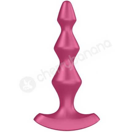 Satisfyer Lolli Plug 1 Red 5.7" Vibrating Silicone Anal Beads Satisfyer Lolli Plug 1 Red 5.7" Vibrating Silicone Anal Beads