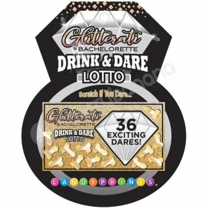 Glitterati Drink And Dare Lotto Bachelorette Party Game - 36 Pack