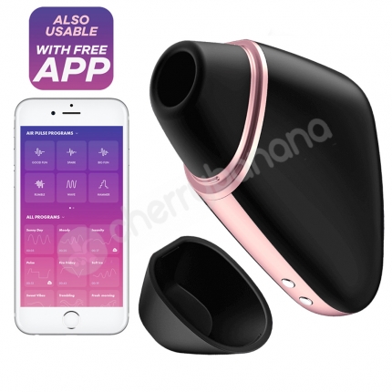 Satisfyer Love Triangle Black App Controlled Vibrating Clitoral Stimulator