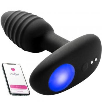 OhMiBod By Kiiroo Lumen App Controlled 4" Black Pleasure Plug