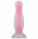Evolved Luminous Glow In The Dark Pink Small 4.1" Butt Plug 