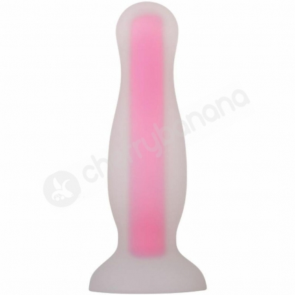 Evolved Luminous Glow In The Dark Pink Small 4.1" Butt Plug Evolved Luminous Glow In The Dark Pink Small 4.1" Butt Plug
