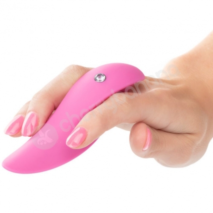 LuvMor Foreplay Contoured Ultra-Plush Silicone Vibe With Zircon Gem