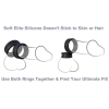 Fantasy C-ringz Max Width Silicone Black Large & Small Cock Rings