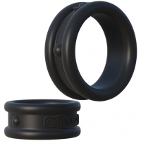 Fantasy C-ringz Max Width Silicone Black Large & Small Cock Rings