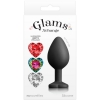 Glams Xchange Heart Medium 2.8" Butt Plug With 3 Swappable Gems