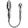 Xmen Silver Dome Shaped Double Anal & Vaginal Plugs