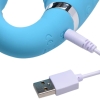 Strap U Blue 10x Mighty Rider Vibrating Silicone Strapless Strap-on 