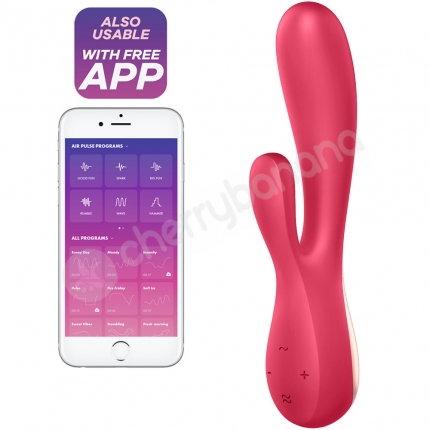 Satisfyer Mono Flex Red App Controlled Rabbit Vibrator Satisfyer Mono Flex Red App Controlled Rabbit Vibrator