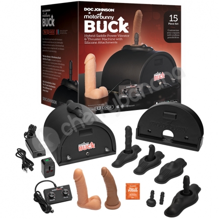 Doc Johnson x Motorbunny Buck Hybrid Saddle Power Vibrator & Thruster Machine With Attachments Doc Johnson x Motorbunny Buck Hybrid Saddle Power Vibrator & Thruster Machine With Attachments