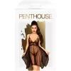 Penthouse Lingerie Black Naughty Doll Babydoll With Thong