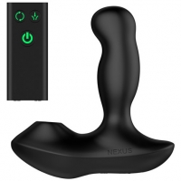 Nexus Revo Air Black Remote Control Rotating Prostate Massager With Suction Stimulation