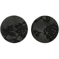 Cherry Banana Sexy Yet Simple Black Lace Round Nipple Pasties 2 Pack