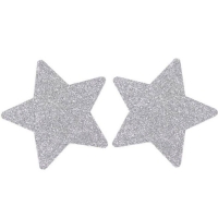 Cherry Banana Star-ling Silver Star-Shaped Glitter Nipple Pasties 2 Pack