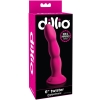 Dillio Pink 6'' Twister Tapered Tip Dong With Suction Cup Base