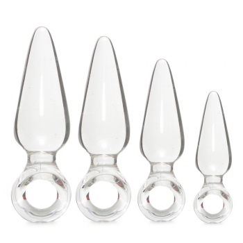 Jolie Trainer Kit Clear Butt Plugs 4 Pack