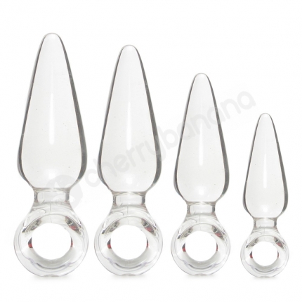 Jolie Trainer Kit Clear Butt Plugs 4 Pack