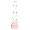 Crystal Heart Of Glass Pink/Clear Glass Dildo