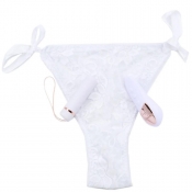 Nu Sensuelle Pleasure Panty White Bullet With 2 In 1 Vibrating Remote One Size Fits Most Panties
