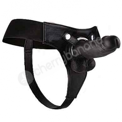 Ouch! Black Realistic 8'' Strap-on Ouch! Black Realistic 8'' Strap-on